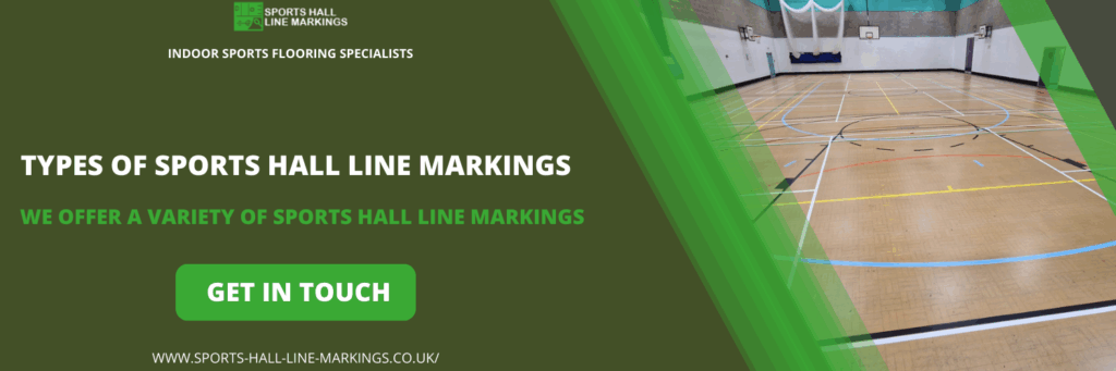 Sports Hall Line Markings in Bingley